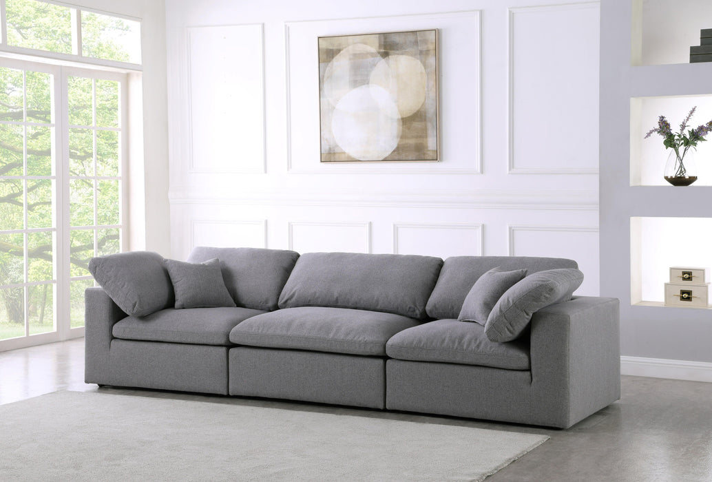 Serene Grey Linen Fabric Deluxe Cloud Modular Sofa - Royal Furniture & Gifts (MI) - Multi Location