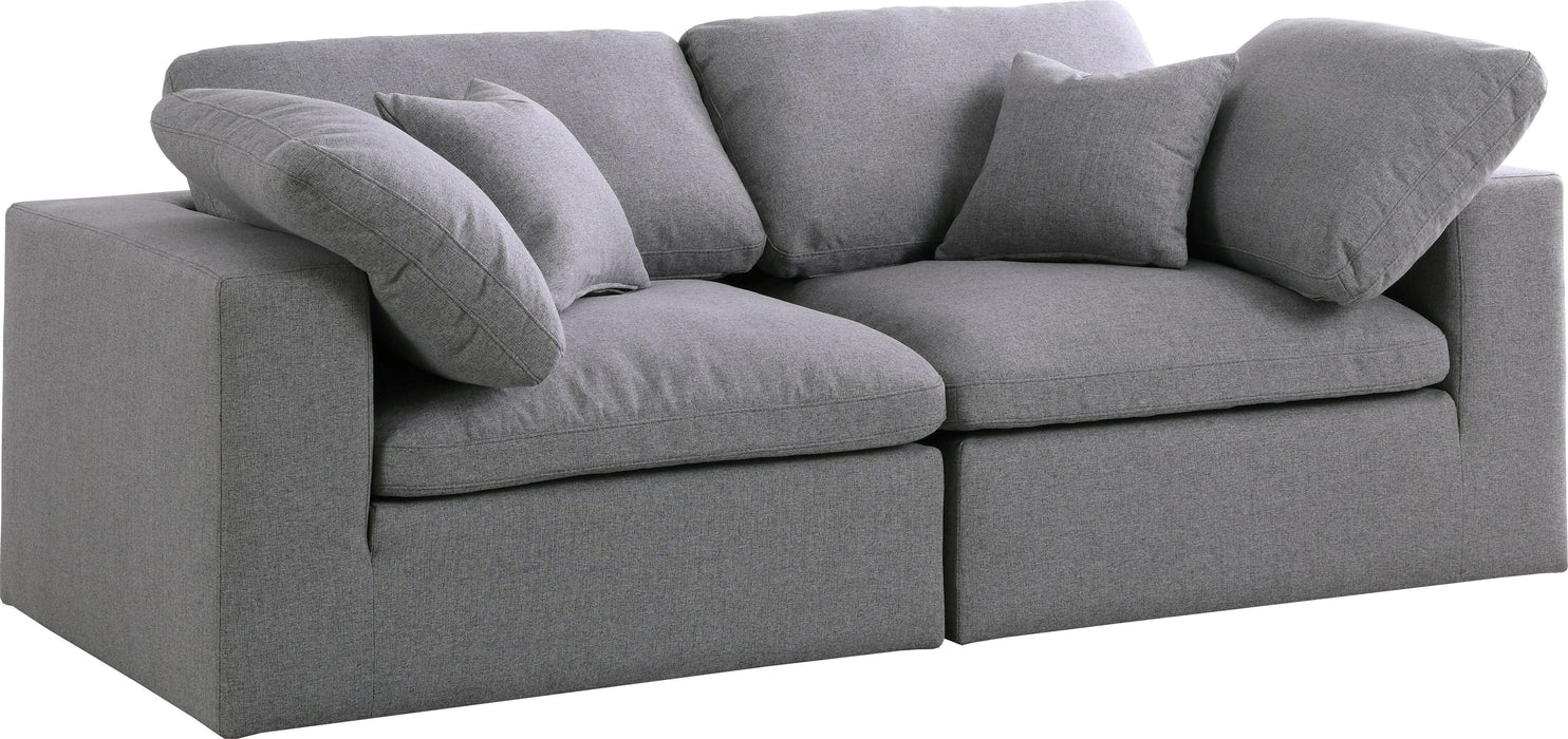 Serene Grey Linen Fabric Deluxe Cloud Modular Sofa - Royal Furniture & Gifts (MI) - Multi Location