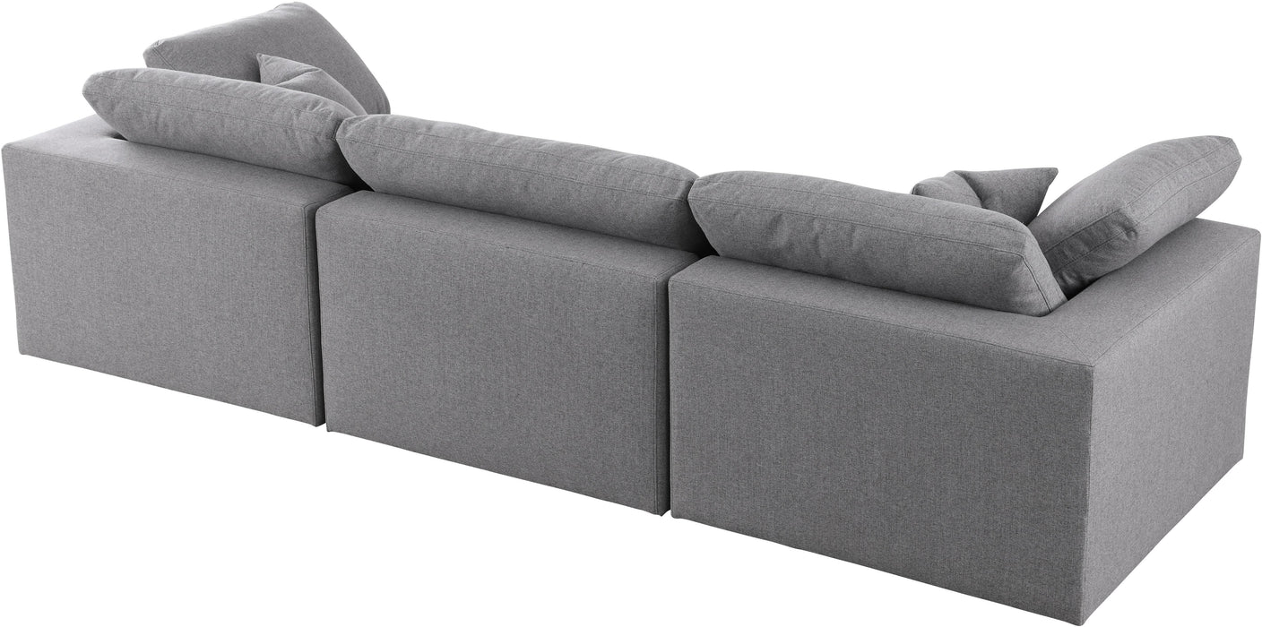 Serene Grey Linen Fabric Deluxe Cloud Modular Sofa - Royal Furniture & Gifts (MI) - Multi Location