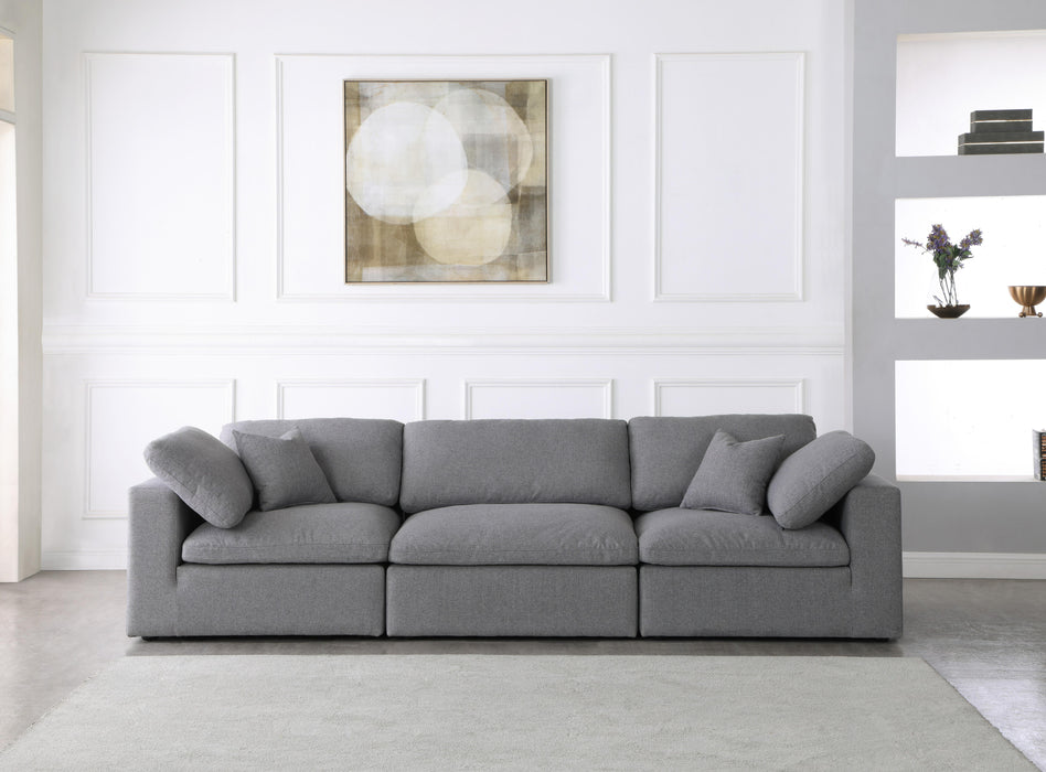 Serene Grey Linen Fabric Deluxe Cloud Modular Sofa - Royal Furniture & Gifts (MI) - Multi Location