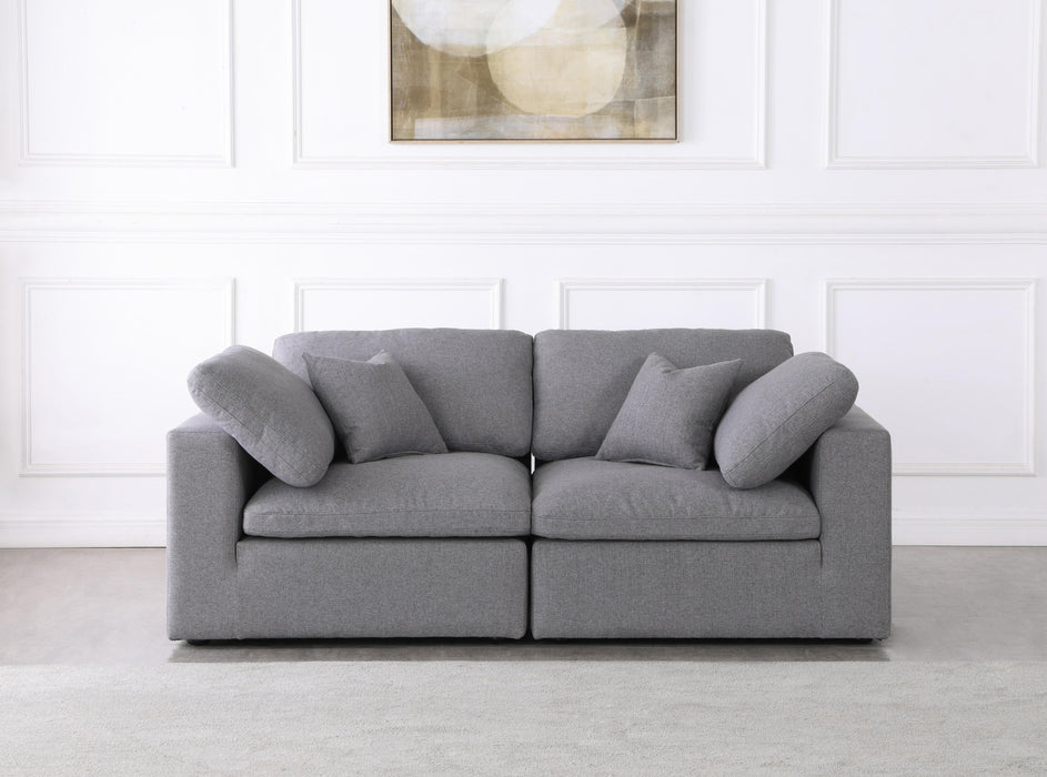 Serene Grey Linen Fabric Deluxe Cloud Modular Sofa - Royal Furniture & Gifts (MI) - Multi Location