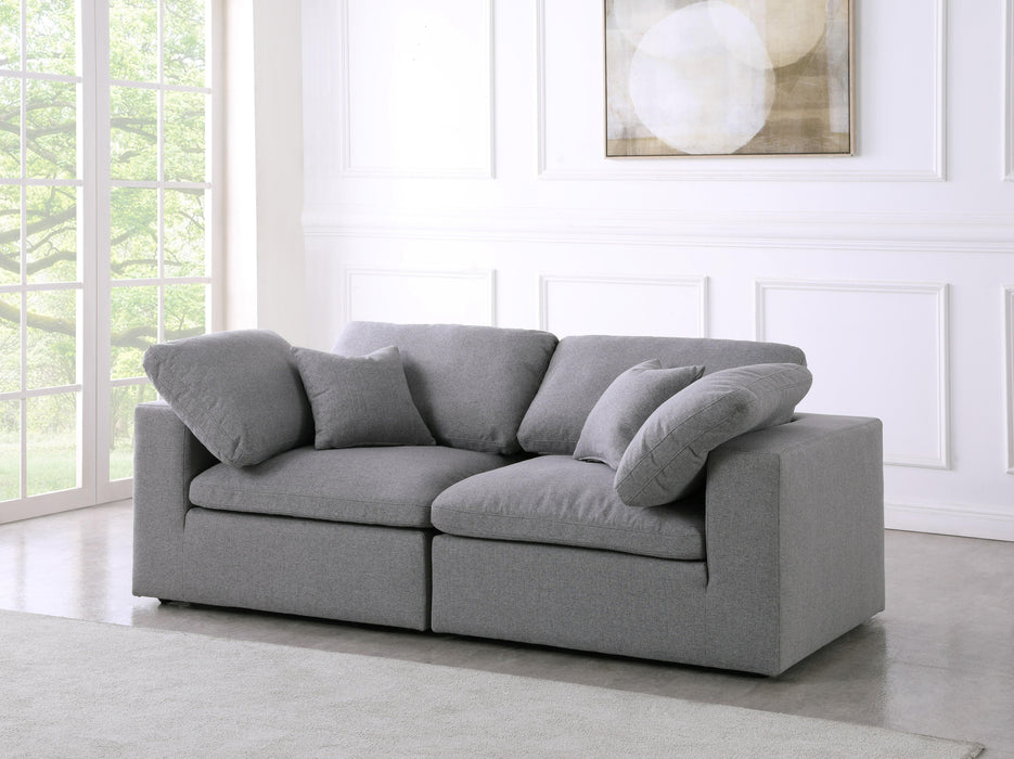 Serene Grey Linen Fabric Deluxe Cloud Modular Sofa - Royal Furniture & Gifts (MI) - Multi Location