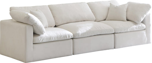 Plush Cream Velvet Standard Cloud Modular Sofa - Royal Furniture & Gifts (MI) - Multi Location