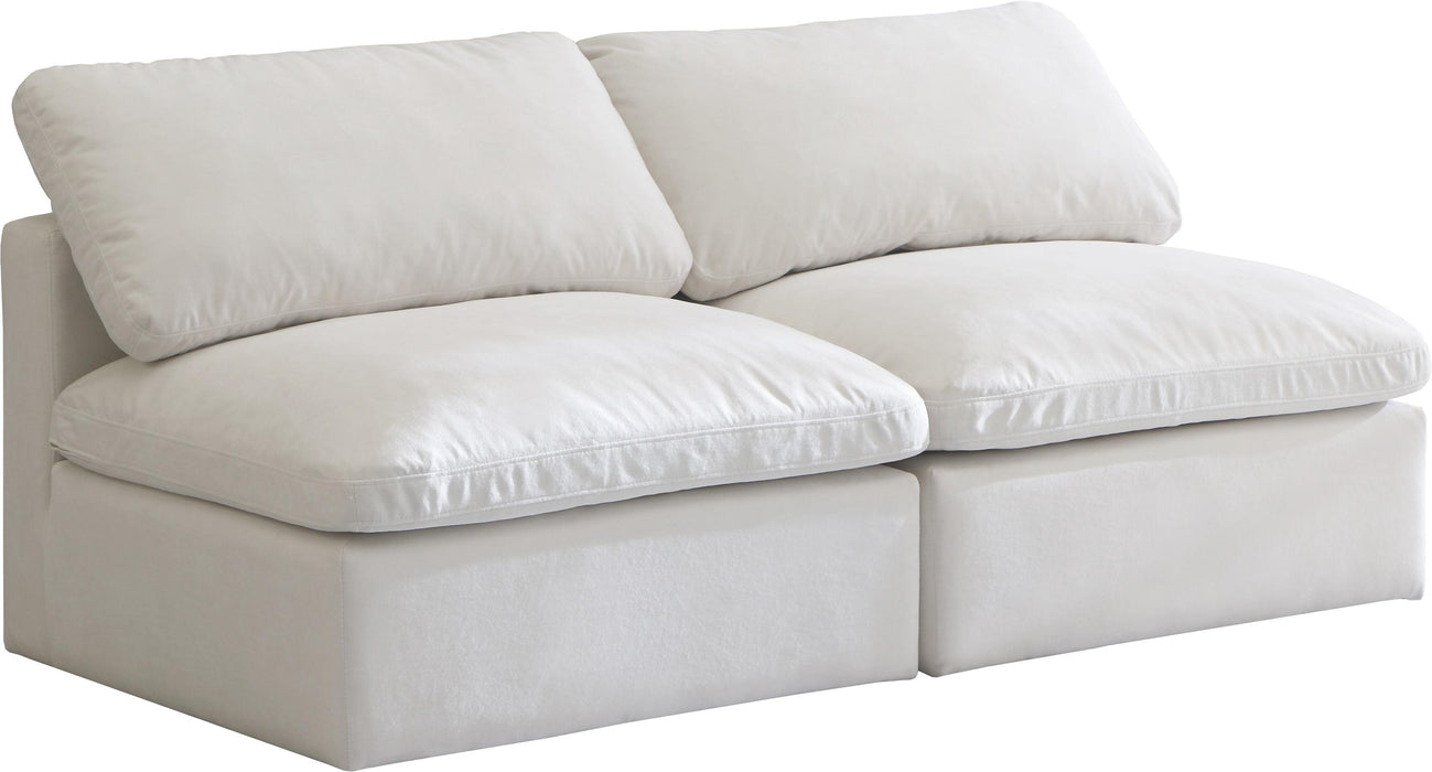 Plush Cream Velvet Standard Cloud Modular Sofa - Royal Furniture & Gifts (MI) - Multi Location