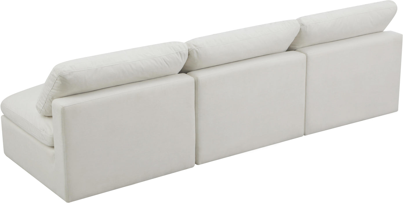 Plush Cream Velvet Standard Cloud Modular Sofa - Royal Furniture & Gifts (MI) - Multi Location