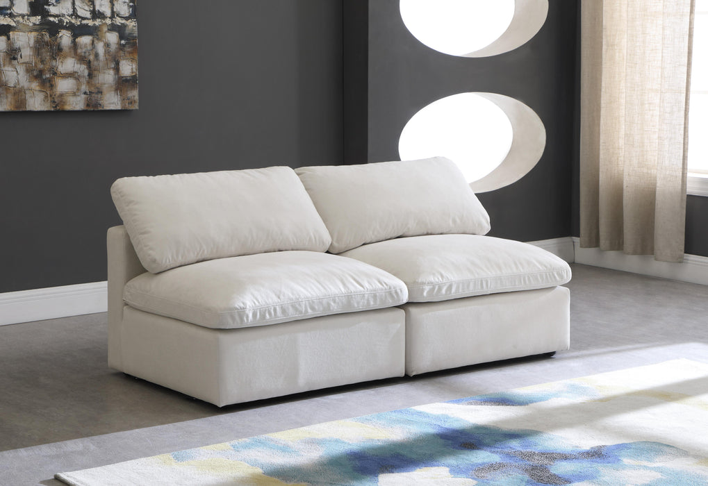 Plush Cream Velvet Standard Cloud Modular Sofa - Royal Furniture & Gifts (MI) - Multi Location