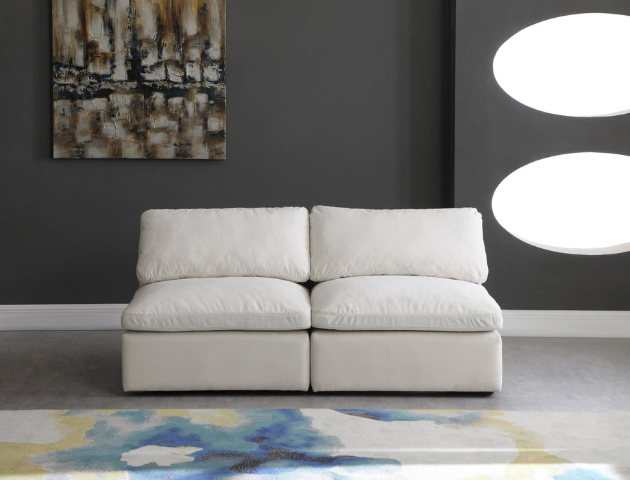 Plush Cream Velvet Standard Cloud Modular Sofa - Royal Furniture & Gifts (MI) - Multi Location
