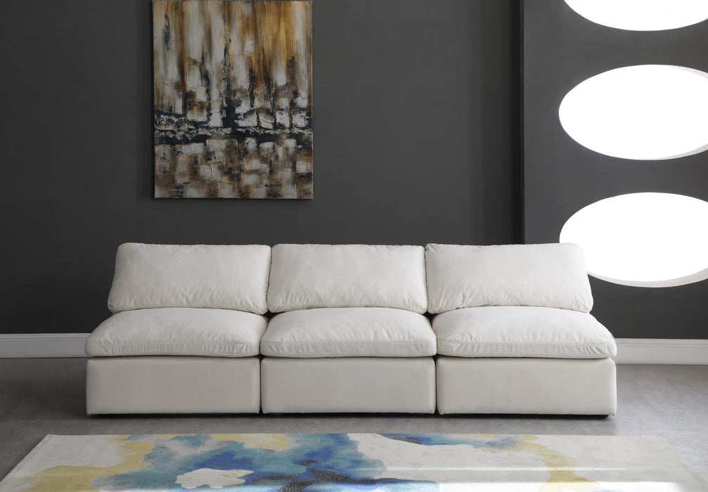 Plush Cream Velvet Standard Cloud Modular Sofa - Royal Furniture & Gifts (MI) - Multi Location