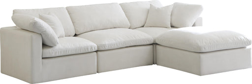 Plush Cream Velvet Standard Cloud Modular Sectional - Royal Furniture & Gifts (MI) - Multi Location