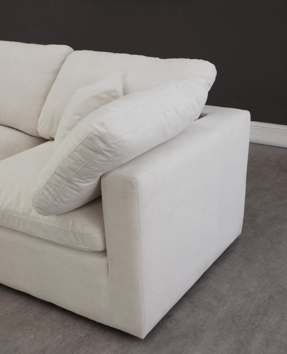 Plush Cream Velvet Standard Cloud Modular Sofa - Royal Furniture & Gifts (MI) - Multi Location