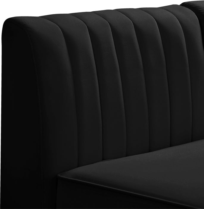 Alina Black Velvet Modular Sectional - Royal Furniture & Gifts (MI) - Multi Location