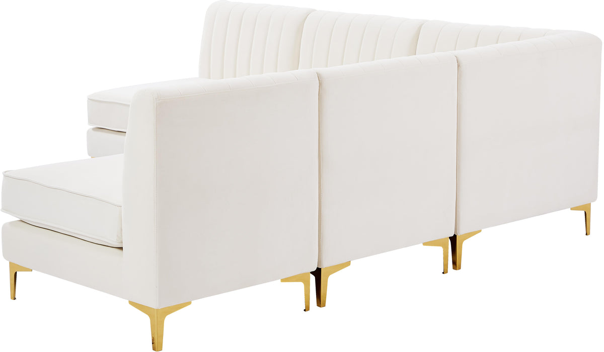 Alina Cream Velvet Modular Sectional - Royal Furniture & Gifts (MI) - Multi Location