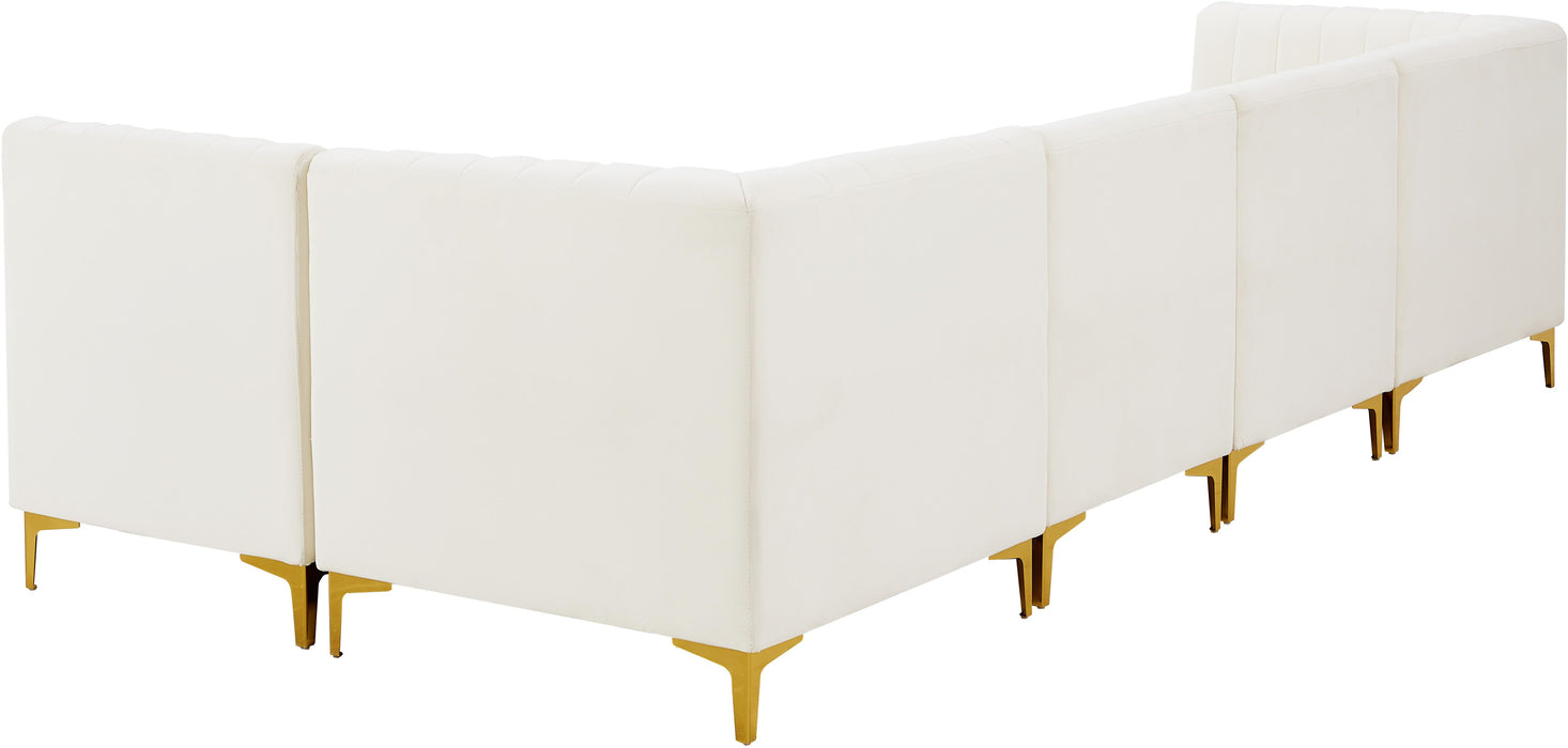 Alina Cream Velvet Modular Sectional - Royal Furniture & Gifts (MI) - Multi Location