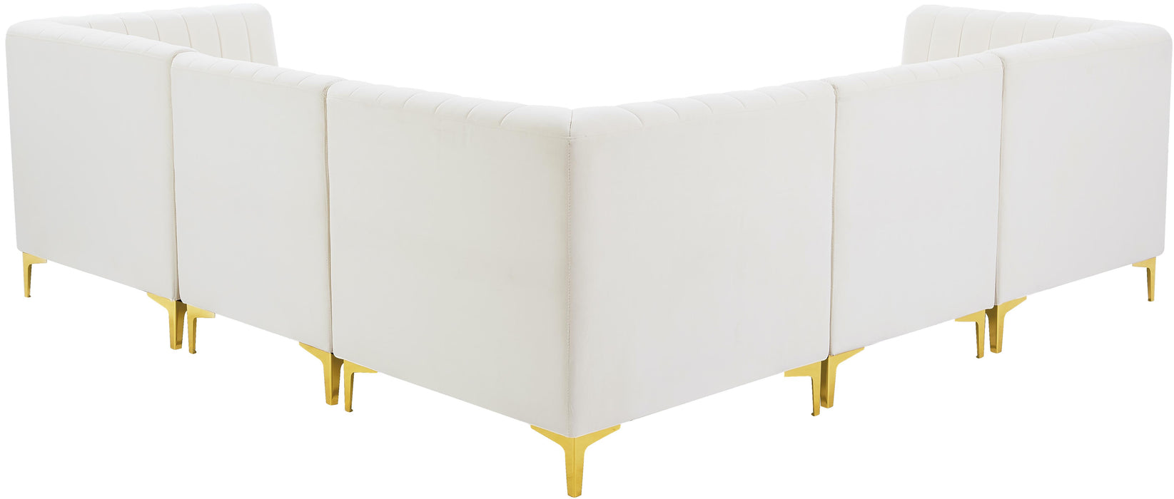 Alina Cream Velvet Modular Sectional - Royal Furniture & Gifts (MI) - Multi Location