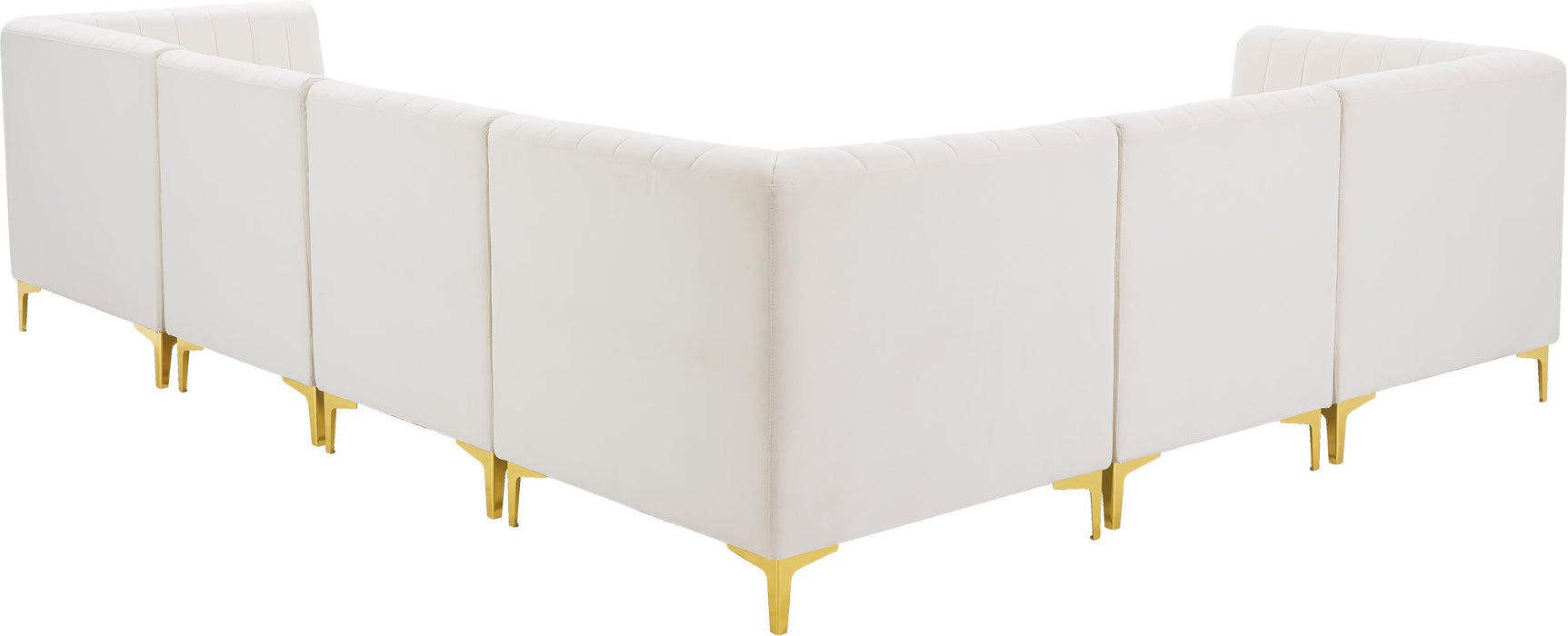 Alina Cream Velvet Modular Sectional - Royal Furniture & Gifts (MI) - Multi Location