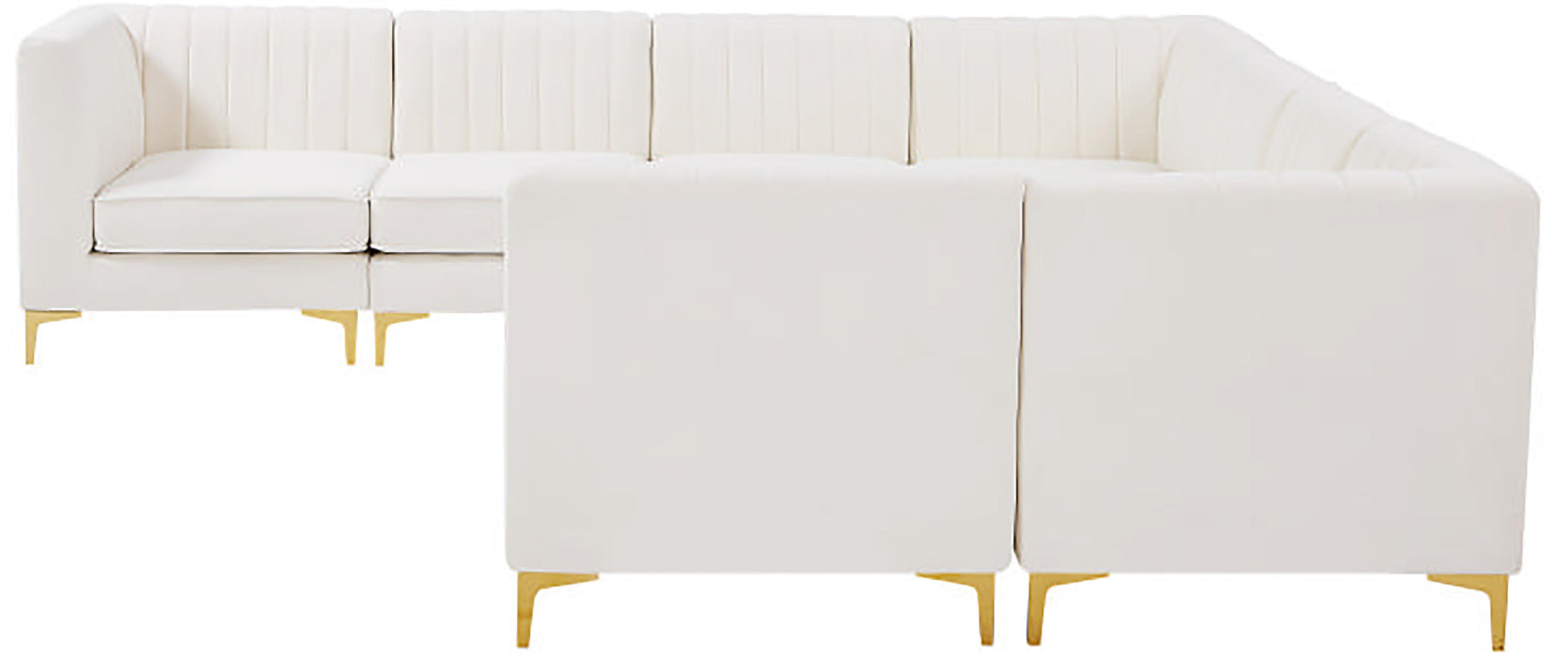 Alina Cream Velvet Modular Sectional - Royal Furniture & Gifts (MI) - Multi Location