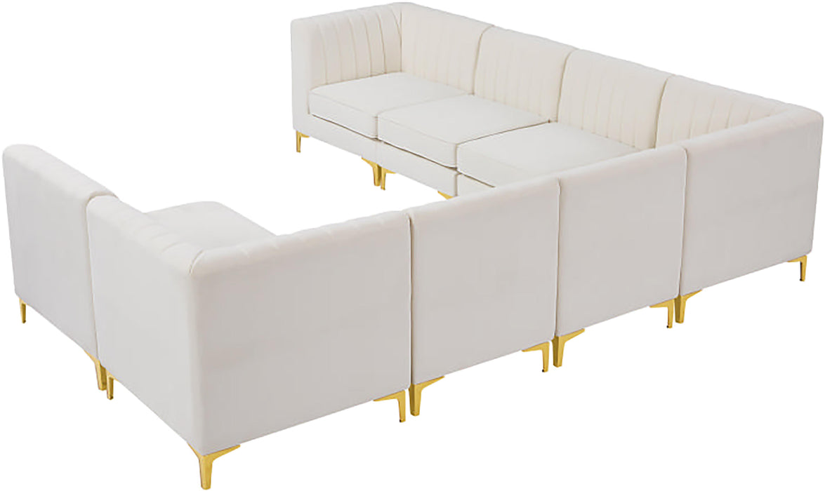 Alina Cream Velvet Modular Sectional - Royal Furniture & Gifts (MI) - Multi Location