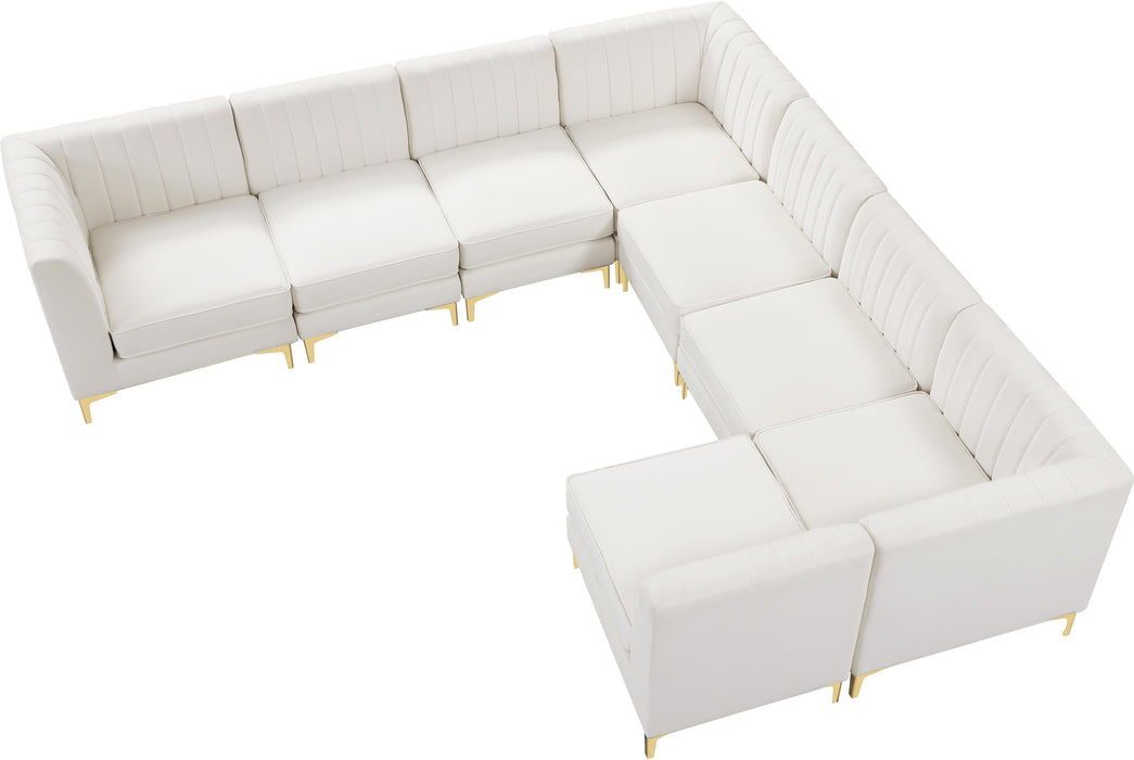 Alina Cream Velvet Modular Sectional - Royal Furniture & Gifts (MI) - Multi Location