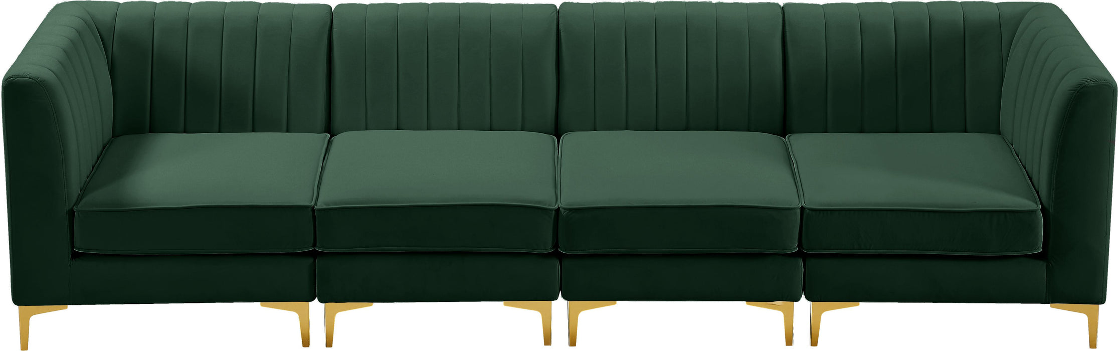 Alina Green Velvet Modular Sectional - Royal Furniture & Gifts (MI) - Multi Location