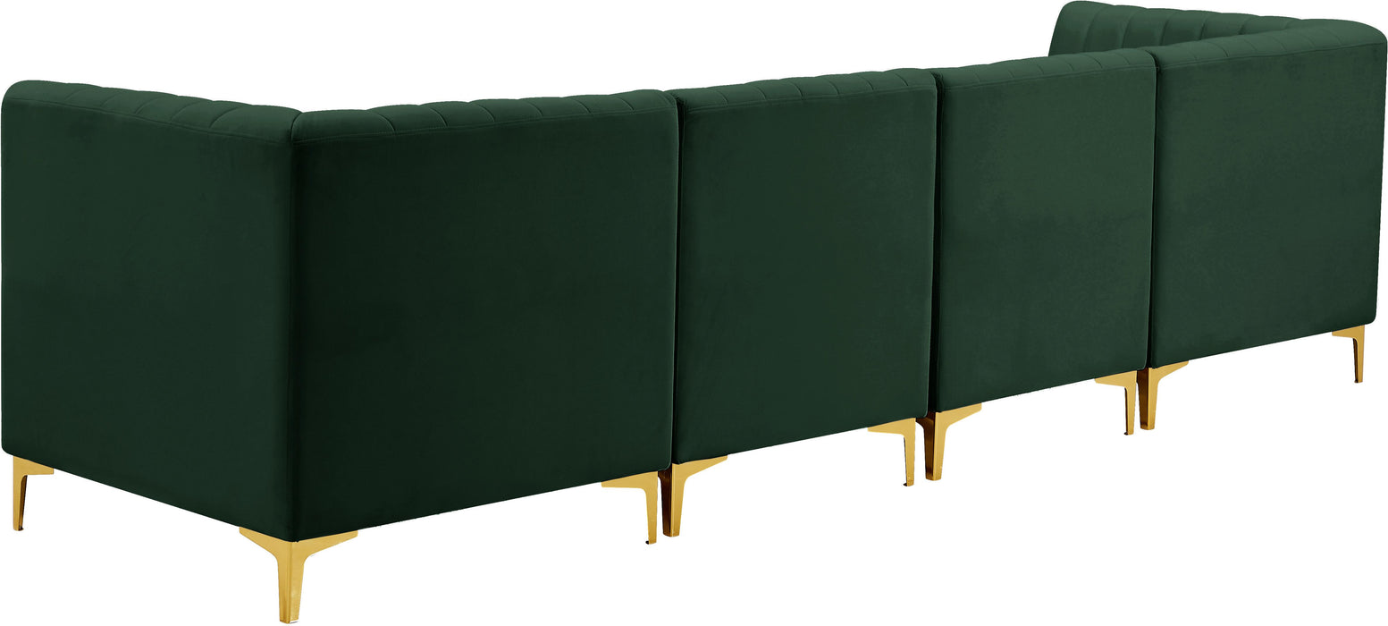 Alina Green Velvet Modular Sectional - Royal Furniture & Gifts (MI) - Multi Location