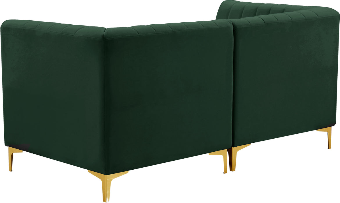 Alina Green Velvet Modular Sectional - Royal Furniture & Gifts (MI) - Multi Location