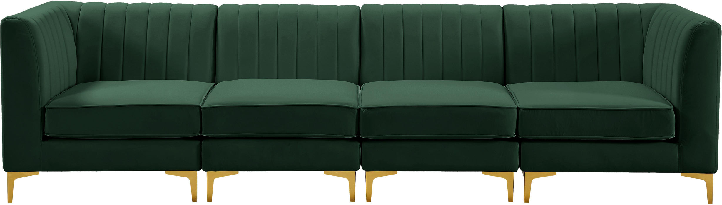 Alina Green Velvet Modular Sectional - Royal Furniture & Gifts (MI) - Multi Location