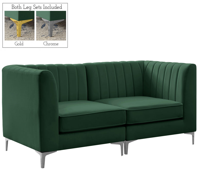 Alina Green Velvet Modular Sectional - Royal Furniture & Gifts (MI) - Multi Location