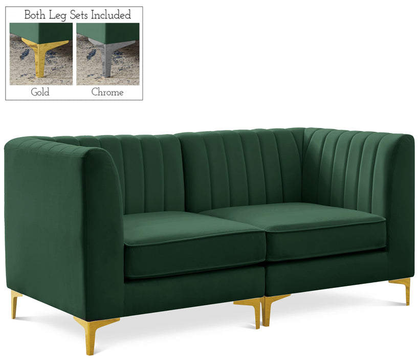 Alina Green Velvet Modular Sectional - Royal Furniture & Gifts (MI) - Multi Location