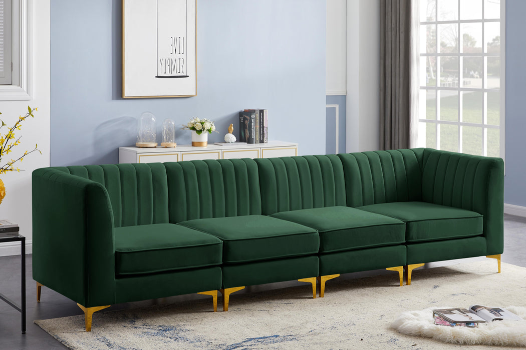 Alina Green Velvet Modular Sectional - Royal Furniture & Gifts (MI) - Multi Location