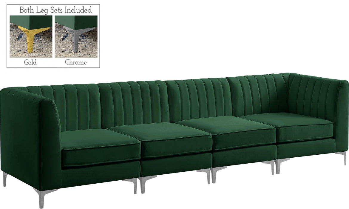 Alina Green Velvet Modular Sectional - Royal Furniture & Gifts (MI) - Multi Location