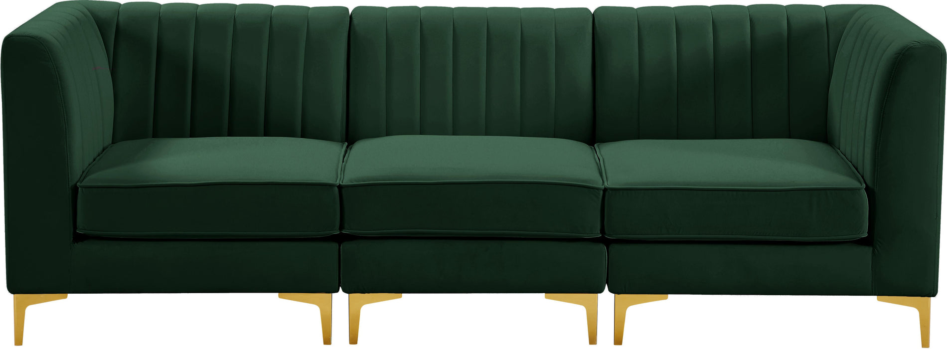 Alina Green Velvet Modular Sectional - Royal Furniture & Gifts (MI) - Multi Location