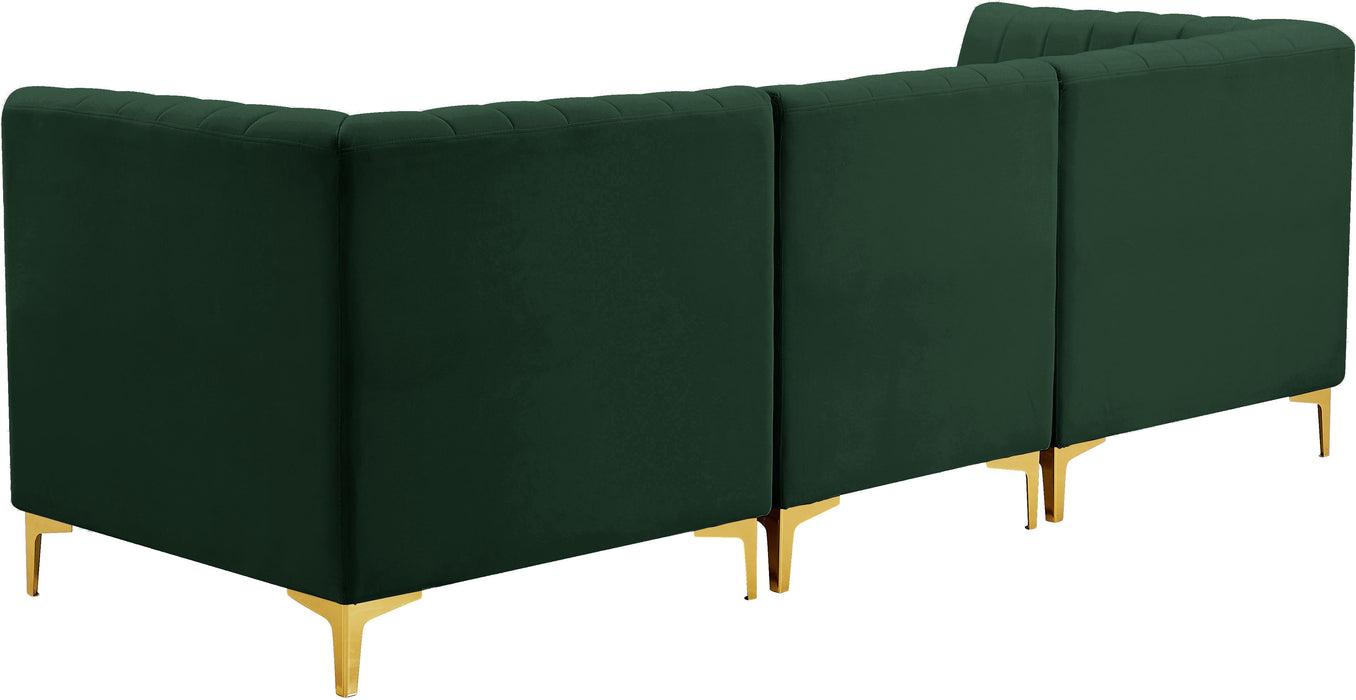 Alina Green Velvet Modular Sectional - Royal Furniture & Gifts (MI) - Multi Location