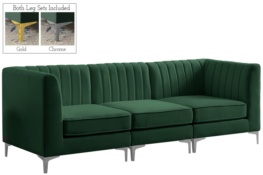 Alina Green Velvet Modular Sectional - Royal Furniture & Gifts (MI) - Multi Location
