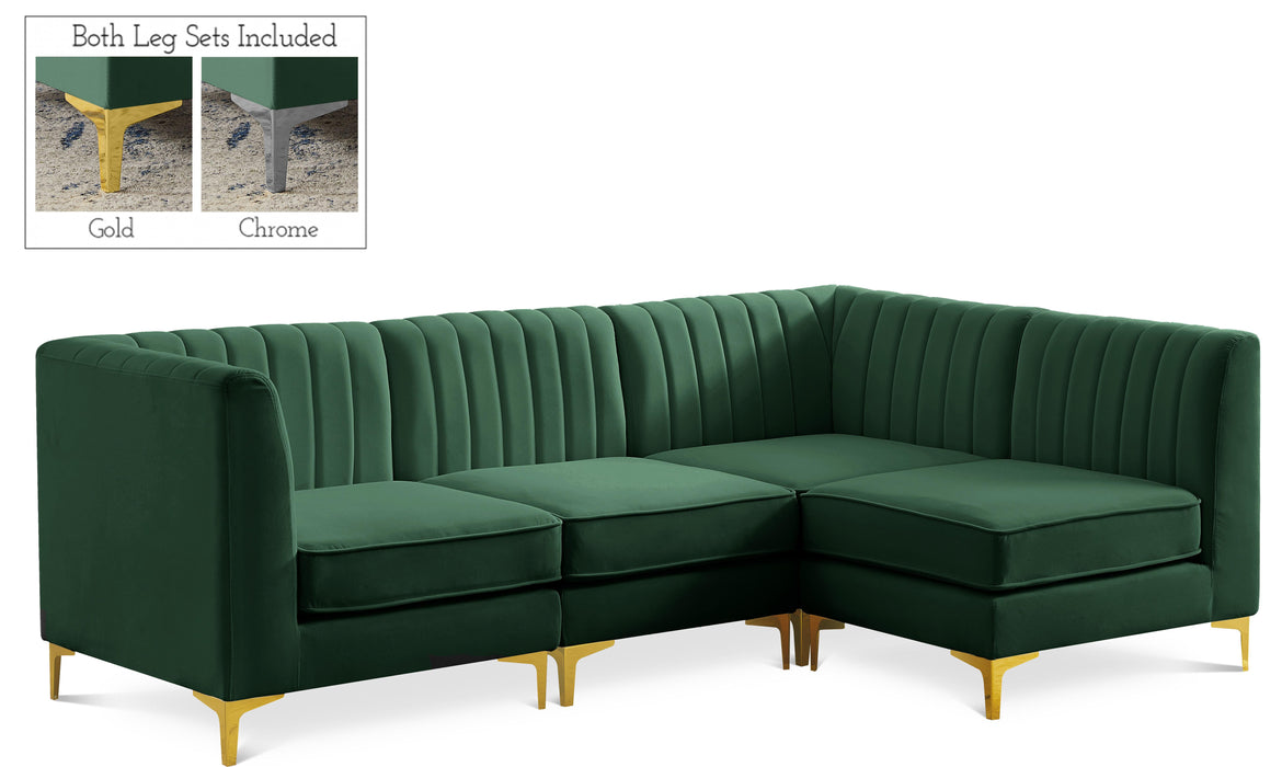 Alina Green Velvet Modular Sectional - Royal Furniture & Gifts (MI) - Multi Location