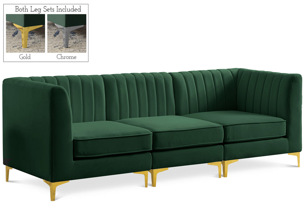 Alina Green Velvet Modular Sectional - Royal Furniture & Gifts (MI) - Multi Location