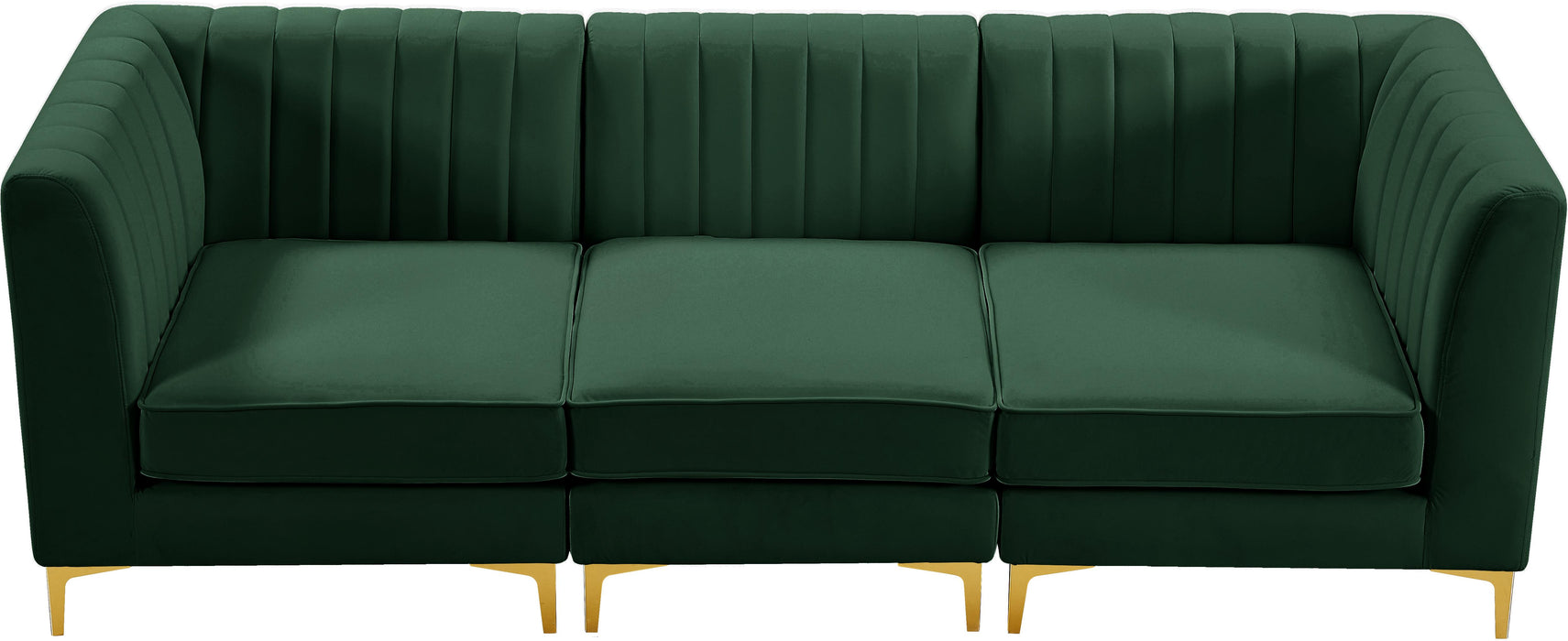 Alina Green Velvet Modular Sectional - Royal Furniture & Gifts (MI) - Multi Location