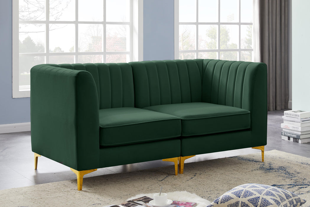 Alina Green Velvet Modular Sectional - Royal Furniture & Gifts (MI) - Multi Location