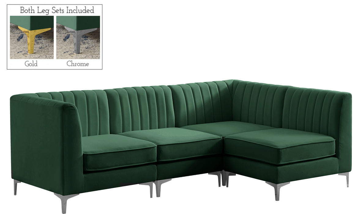 Alina Green Velvet Modular Sectional - Royal Furniture & Gifts (MI) - Multi Location