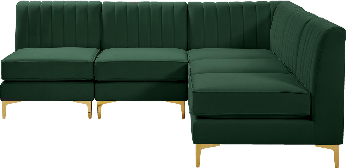 Alina Green Velvet Modular Sectional - Royal Furniture & Gifts (MI) - Multi Location