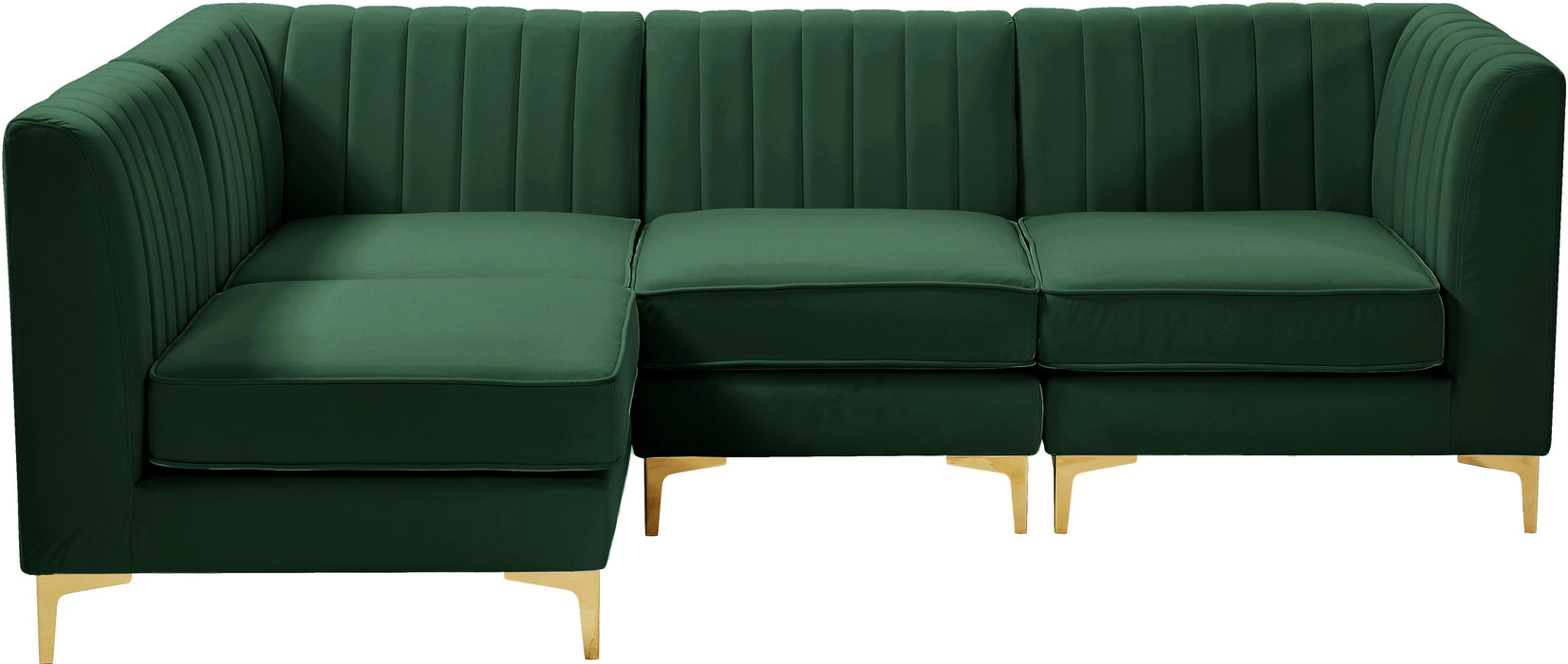 Alina Green Velvet Modular Sectional - Royal Furniture & Gifts (MI) - Multi Location