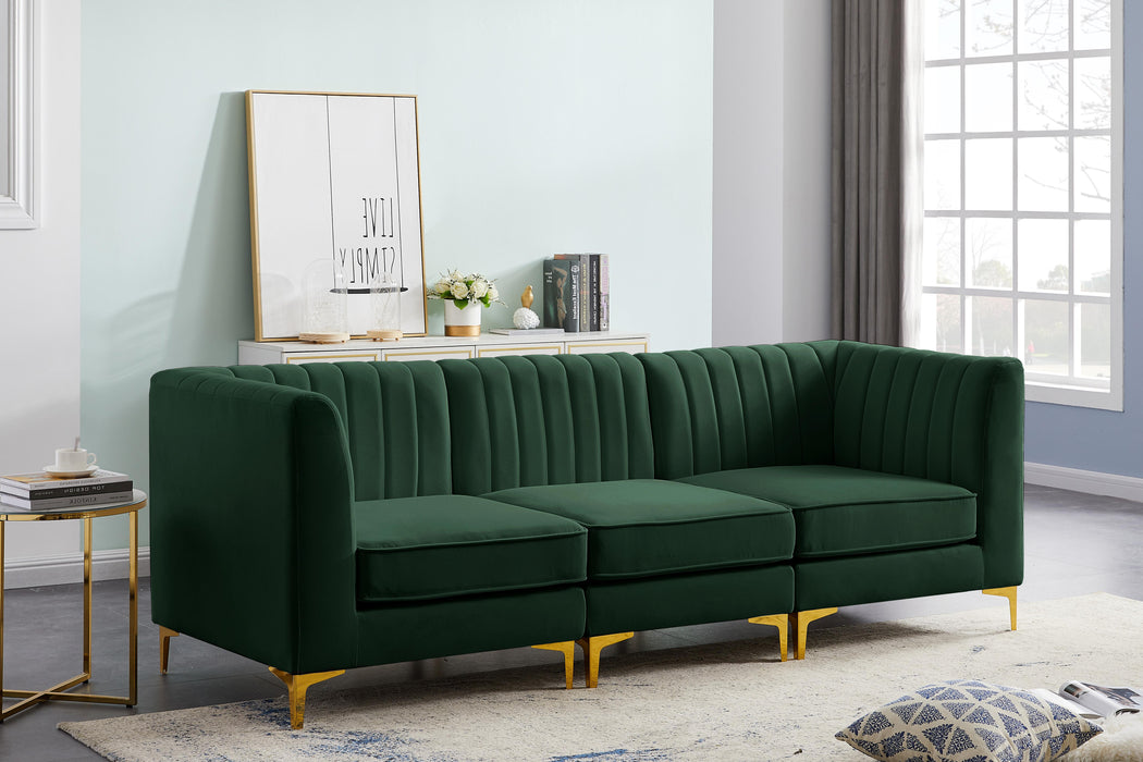 Alina Green Velvet Modular Sectional - Royal Furniture & Gifts (MI) - Multi Location