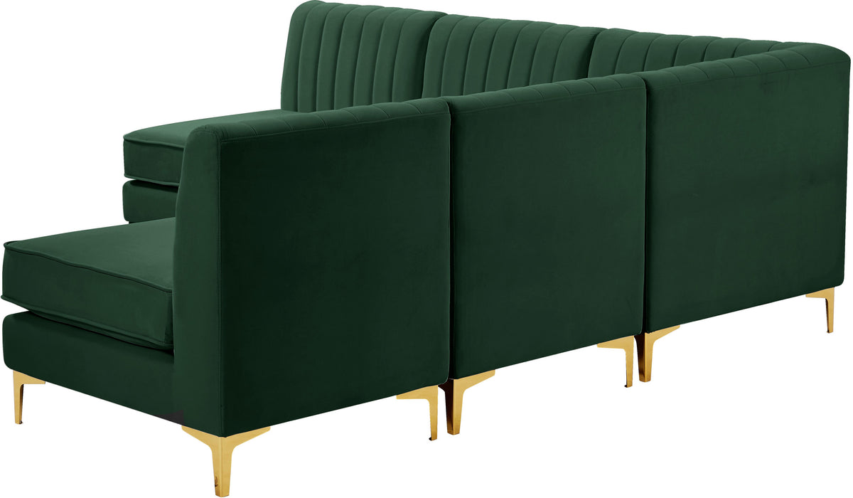 Alina Green Velvet Modular Sectional - Royal Furniture & Gifts (MI) - Multi Location