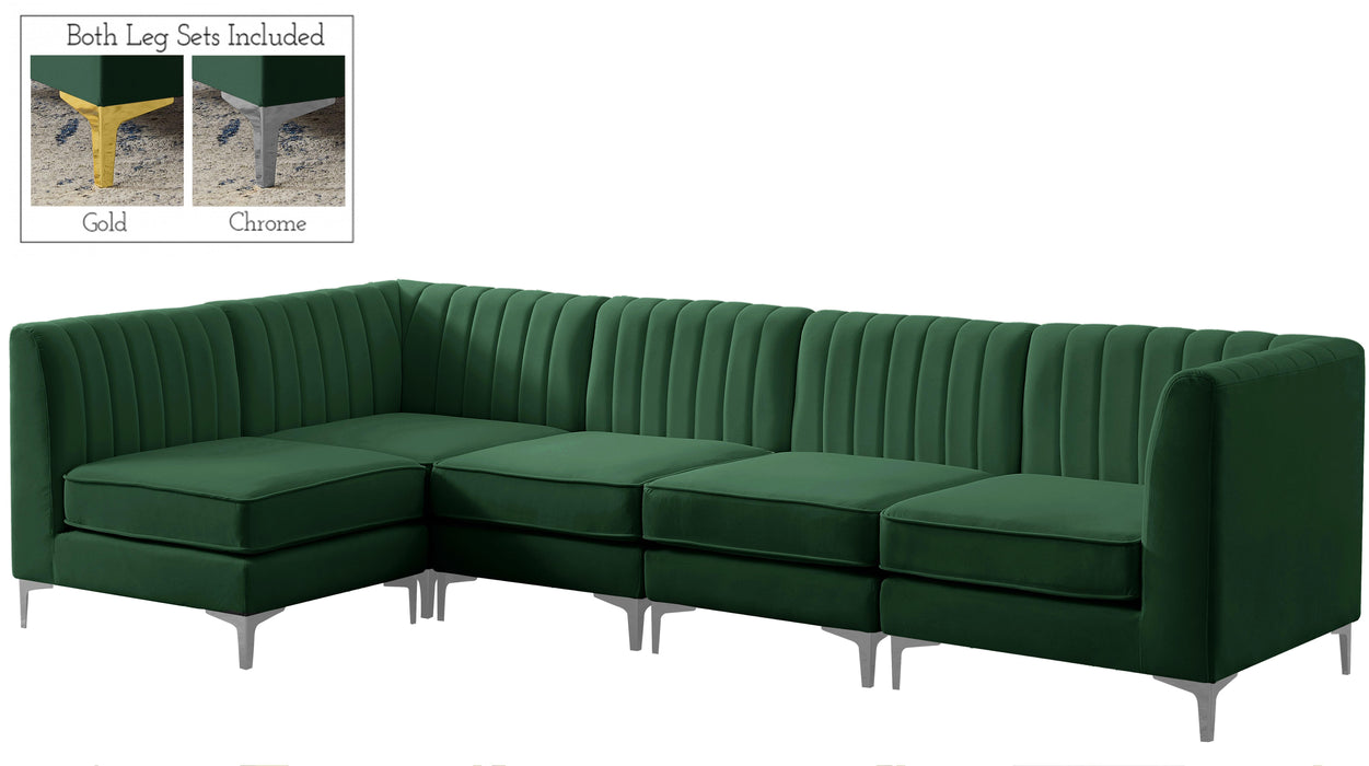 Alina Green Velvet Modular Sectional - Royal Furniture & Gifts (MI) - Multi Location