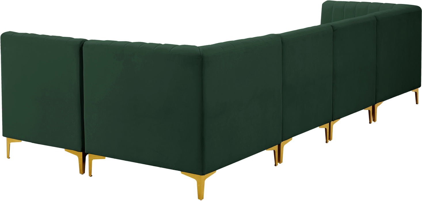 Alina Green Velvet Modular Sectional - Royal Furniture & Gifts (MI) - Multi Location