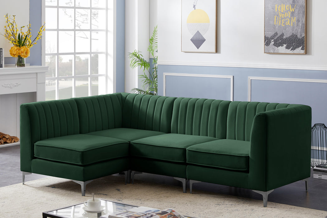 Alina Green Velvet Modular Sectional - Royal Furniture & Gifts (MI) - Multi Location