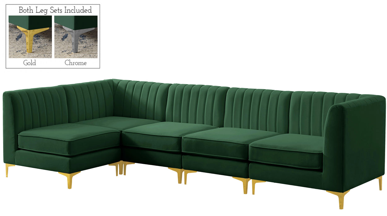 Alina Green Velvet Modular Sectional - Royal Furniture & Gifts (MI) - Multi Location