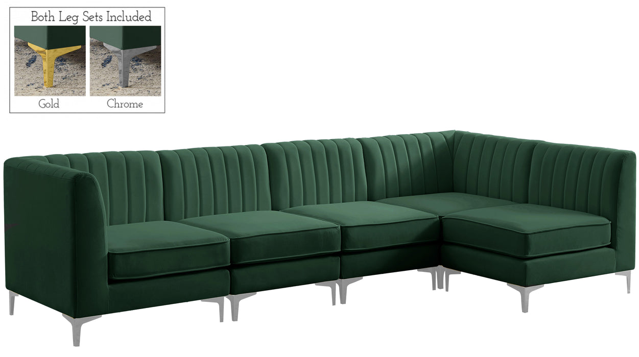 Alina Green Velvet Modular Sectional - Royal Furniture & Gifts (MI) - Multi Location