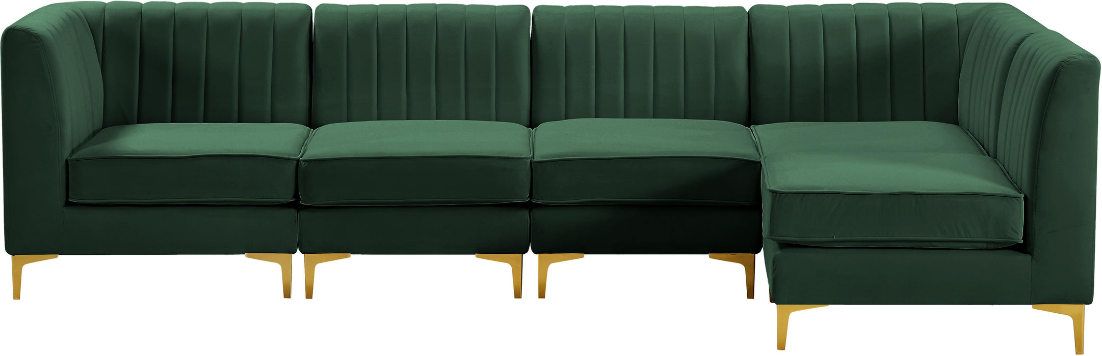 Alina Green Velvet Modular Sectional - Royal Furniture & Gifts (MI) - Multi Location