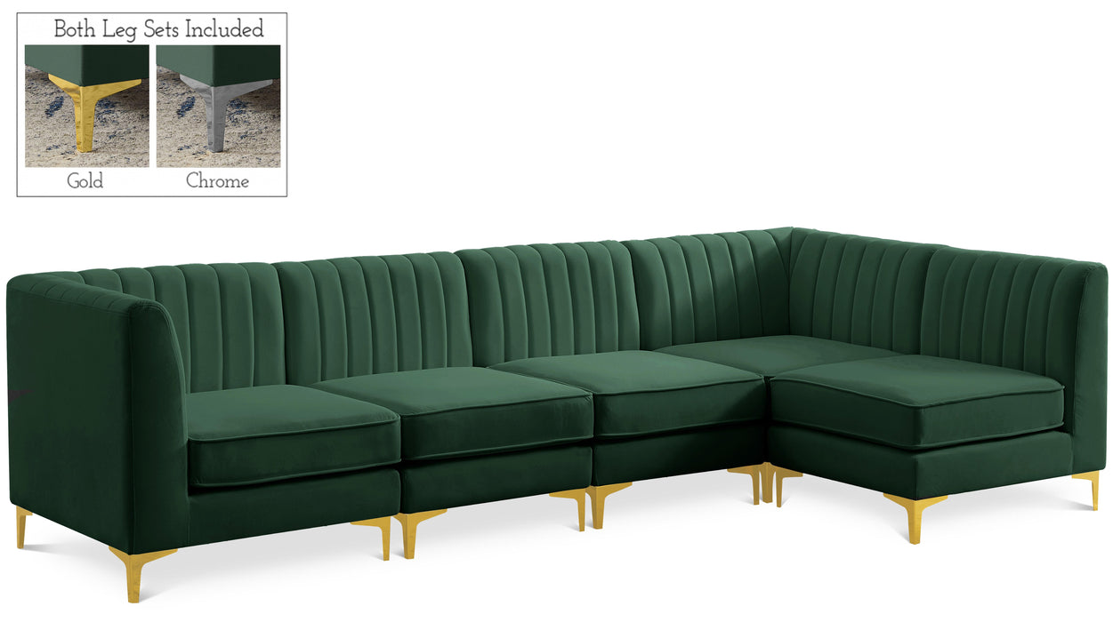 Alina Green Velvet Modular Sectional - Royal Furniture & Gifts (MI) - Multi Location