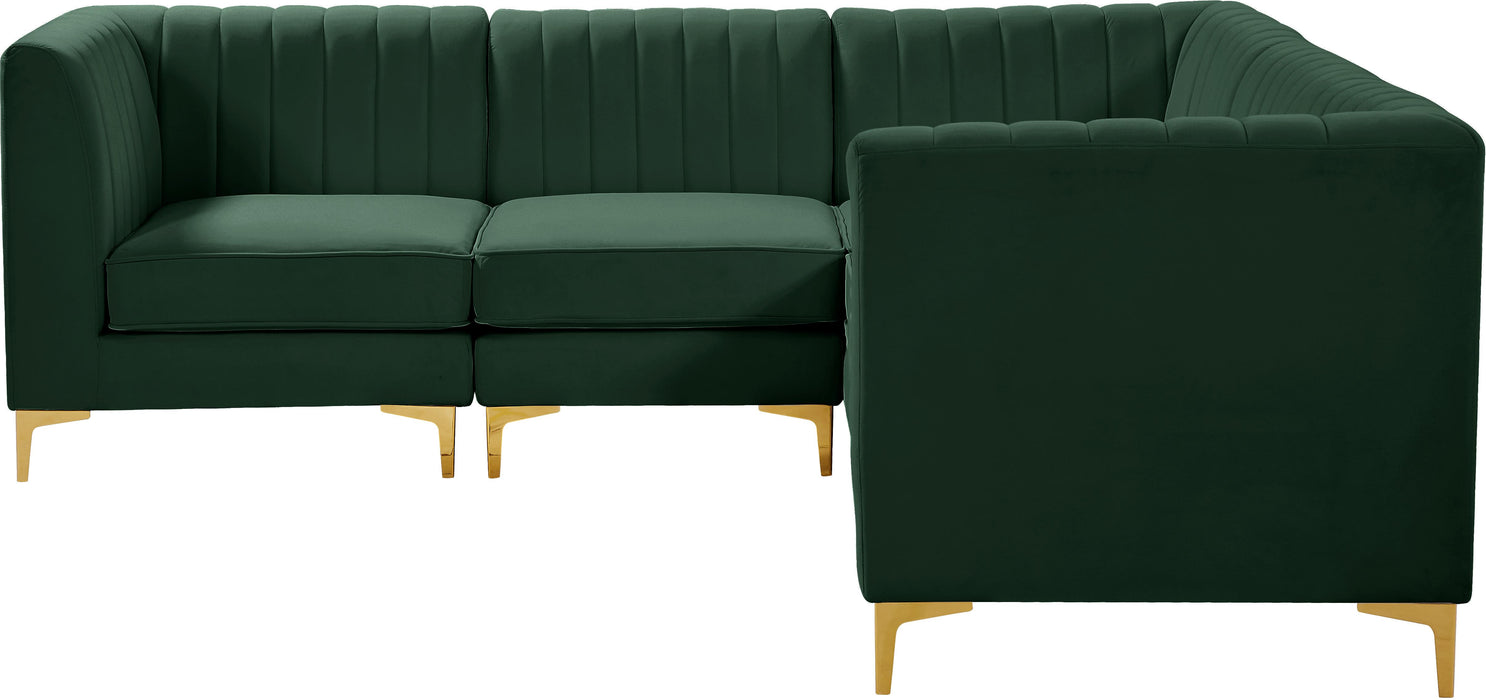 Alina Green Velvet Modular Sectional - Royal Furniture & Gifts (MI) - Multi Location